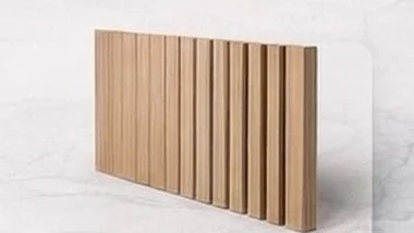 Amostra ilustrativa de painel ripado